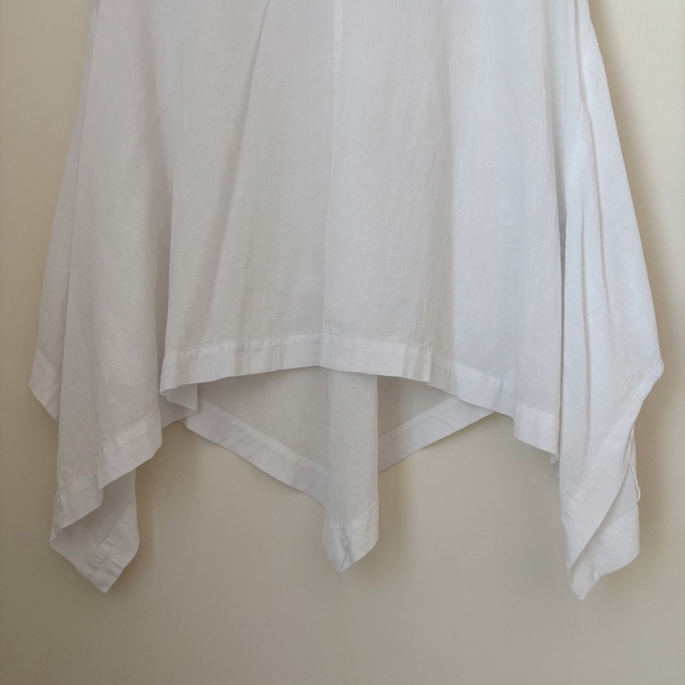 AllSaints Avee White Asymmetrical Hem Sleeveless Top Small - Picture 4 of 8
